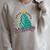 Christmas Book Read Reading Present Santa Claus Raglan Sleeve Sweatshirt Heather Forest