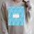 Classic Sky Blue Composition Book School Book Teachers Raglan Sleeve Sweatshirt Heather Forest