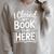 I Closed My Book To Be Here Reading Reader Librarian Raglan Sleeve Sweatshirt Heather Forest