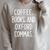 Coffee Books And Oxford Commas Color Grammar Christmas Raglan Sleeve Sweatshirt Heather Forest