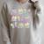 Coquette Bunny Bow Rabbit Teacher Books Easter Retro Raglan Sleeve Sweatshirt Heather Forest