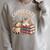 Cozy Reading Cat Coffee And Books Lover Artwork Raglan Sleeve Sweatshirt Heather Forest