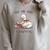 Cute Book Loving Duck Raglan Sleeve Sweatshirt Heather Forest