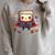 Cute Book Super Hero Reading Superhero Raglan Sleeve Sweatshirt Heather Forest