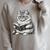 Cute Cat Reading Book Adorable Cats Books Lover Raglan Sleeve Sweatshirt Heather Forest
