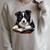 Cute Dog Border Collie Reading Book Raglan Sleeve Sweatshirt Heather Forest