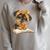 Cute Dog Reading Book Bandana Pup Reader Raglan Sleeve Sweatshirt Heather Forest