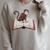 Cute Monkey Reading Books Literature Nature Raglan Sleeve Sweatshirt Heather Forest