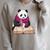 Cute Panda With Book And Hot Cocoa Reading Raglan Sleeve Sweatshirt Heather Forest