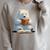Cute Polar Bear Is Reading a Book Reading Polar Bear Raglan Sleeve Sweatshirt Heather Forest