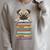 Cute Pug Dog Reading Book On Pile Of Books Raglan Sleeve Sweatshirt Heather Forest
