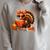 Cute Turkey Reading Book Lovers Bow Thanksgiving Raglan Sleeve Sweatshirt Heather Forest