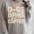 Dogs Books And Coffee Raglan Sleeve Sweatshirt Heather Forest