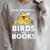 Easily Distracted By Birds And Books Raglan Sleeve Sweatshirt Heather Forest