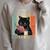 Easily Distracted By Cats And Books For Cat Lovers For Men Women Girls Kids Raglan Sleeve Sweatshirt Heather Forest