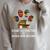 Easily Distracted By Dogs And Books Shirt Paw 70s 80s Retro Raglan Sleeve Sweatshirt Heather Forest
