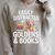 Easily Distracted By Goldens & Books Golden Retriever Dog Raglan Sleeve Sweatshirt Heather Forest Easily Distracted By Goldens & Books Golden Retriever Dog Raglan Sleeve Sweatshirt Heather Forest