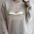 FALL INTO A GOOD BOOK Reader Autumn Reading Meme ON BACK Raglan Sleeve Sweatshirt Heather Forest