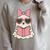 Ghost Reading Book Halloween Cat Lover Raglan Sleeve Sweatshirt Heather Forest Ghost Reading Book Halloween Cat Lover Raglan Sleeve Sweatshirt Heather Forest
