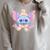 Goat Open Book Reading Animal Lover Graphic Portrait Round Raglan Sleeve Sweatshirt Heather Forest Goat Open Book Reading Animal Lover Graphic Portrait Round Raglan Sleeve Sweatshirt Heather Forest