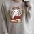 Goat Reading Book Graphic Goat With Book Floral Raglan Sleeve Sweatshirt Heather Forest