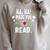Ha Ha Made You Read English Teacher Librarian Book Library Raglan Sleeve Sweatshirt Heather Forest