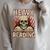 Heavy Reading Book Lover Skeleton Ironic Graphic Raglan Sleeve Sweatshirt Heather Forest