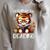 I'd Rather Be Reading Cute Tiger Book Lover Reader Bookworm Raglan Sleeve Sweatshirt Heather Forest