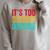 Its Too Nonfiction Outside Book Lover Literary Vintage Raglan Sleeve Sweatshirt Heather Forest
