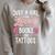 Just A Girl Who Loves Books And Tattoos Women Raglan Sleeve Sweatshirt Heather Forest