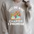 Just One More Chapter I Promise Book Lover Worm Nerd Raglan Sleeve Sweatshirt Heather Forest