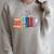 Kawaii Cat Book Ends Library Decor Librarian Raglan Sleeve Sweatshirt Heather Forest