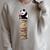 Kawaii Reading Books And Tea Panda Raglan Sleeve Sweatshirt Heather Forest