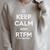 'Keep Calm & RTFM Read The Big Book' AA T-Shirt Raglan Sleeve Sweatshirt Heather Forest