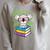 Koala Bear Librarian Reading Books Koala Raglan Sleeve Sweatshirt Heather Forest