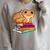 Leopard Gecko With Book Lizard Reptile Lover Raglan Sleeve Sweatshirt Heather Forest