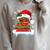 Librarian Book Santa Hat Reader Snow Pajamas Christmas Raglan Sleeve Sweatshirt Heather Forest