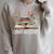 Library Assistant Messy Bun Library Book Reader Raglan Sleeve Sweatshirt Heather Forest