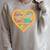 I Love Reading Heart Love Books Reading Club Raglan Sleeve Sweatshirt Heather Forest