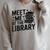 Meet Me At The Library Librarian Book Reading Books Raglan Sleeve Sweatshirt Heather Forest