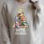 Merry Christmas Tree Love Reading Books Librarian Nerd Raglan Sleeve Sweatshirt Heather Forest