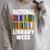 National Library Week 2021 Book Lover Reader Librarian Raglan Sleeve Sweatshirt Heather Forest