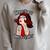 Nerdy Dirty Inked & Curvy Book Lover Tattoo Pop Art Girl Raglan Sleeve Sweatshirt Heather Forest