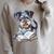 Nerdy Schnauzer Dog Book Lover Glasses Cute Pet For Men Women Kids Raglan Sleeve Sweatshirt Heather Forest