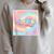 Olivia Comic Book Style Raglan Sleeve Sweatshirt Heather Forest