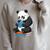 Panda With Glasses Reading Book Librarian Panda Raglan Sleeve Sweatshirt Heather Forest Panda With Glasses Reading Book Librarian Panda Raglan Sleeve Sweatshirt Heather Forest