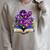 Pansies Flowers Book Pansy Floral Raglan Sleeve Sweatshirt Heather Forest