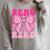 Pink Leopard Read Coquette Bow Girls Retro Groovy Reading Raglan Sleeve Sweatshirt Heather Forest