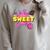 Pop Art Sweet Text Bubble Comic Book Style Classic Raglan Baseball Tee Raglan Sleeve Sweatshirt Heather Forest