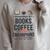 Powered By Books Coffee Endorphins Running Reader Runner Raglan Sleeve Sweatshirt Heather Forest